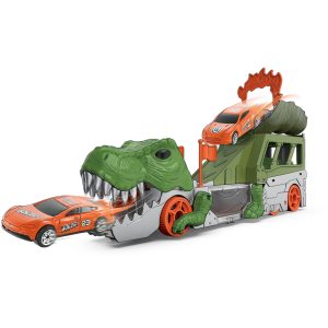 Pista Caminhão Dino World Truck Laranja/Verde
