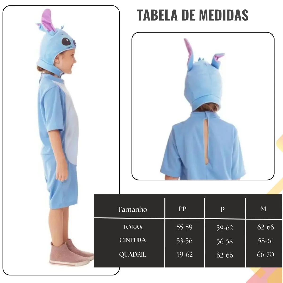 Fantasia Infantil Stitch - Nova Brink - Tam M - Imagem 2