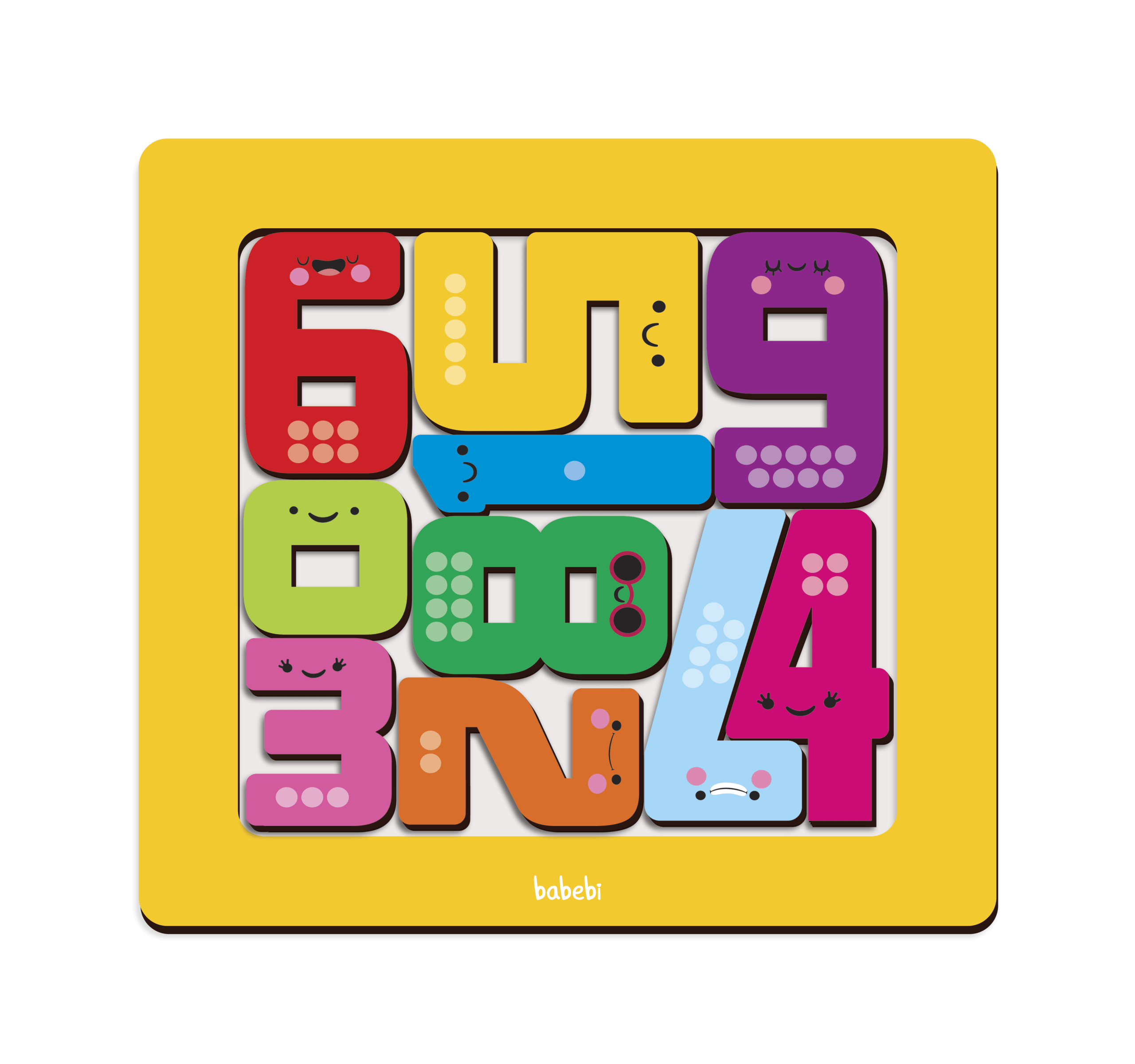 Jogo Didático Monte E Empilhe Números - Babebi