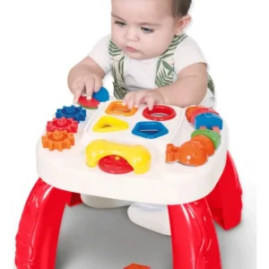 Mesa Infantil Didática Divertida Play Time Cotiplás - Vermelha