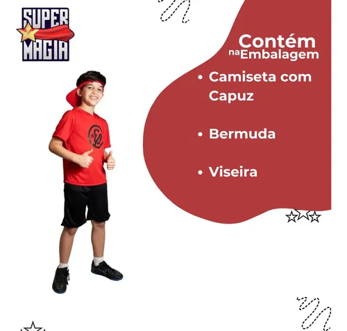 Fantasia Infantil Enaldinho - Tam P - Novabrink - Imagem 2