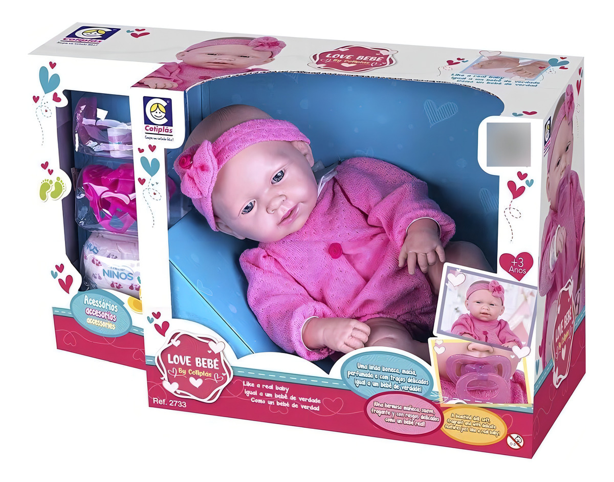 Boneca Love Bebe Com Acessorios