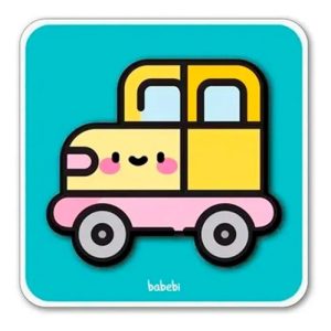 Quebra-Cabeça 4 Partes Carro - Babebi