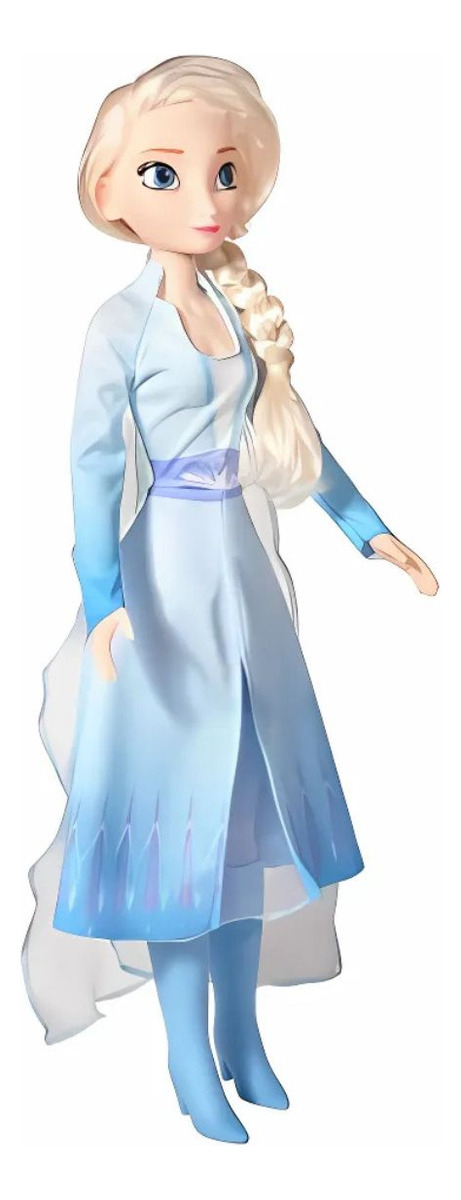 Boneca Elsa Mini My Size Frozen Grande 55Cm Disney Baby Brink - Imagem 7