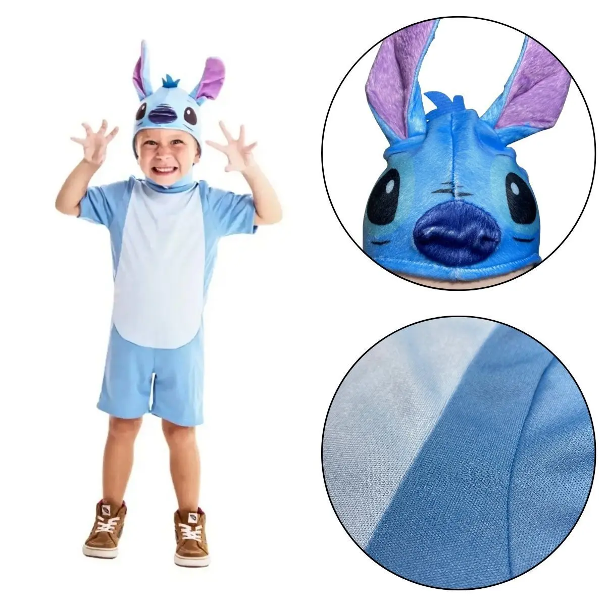 Fantasia Infantil Stitch - Nova Brink - Tam M