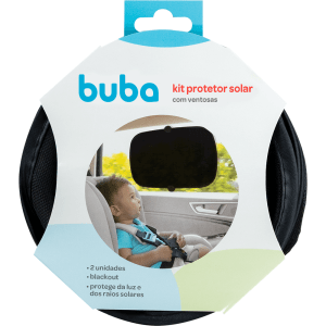 Kit 2 Protetores Solares Blackout Com Ventosas Para Carro - Buba