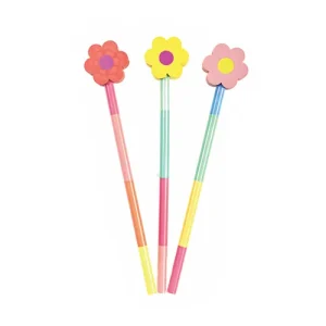 Jogo De Lapis Flowers - Fofy