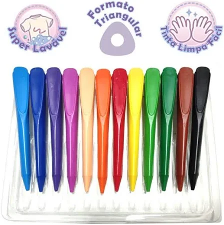 Giz Triangular 12 Cores Princesas - Dac Art - Imagem 4