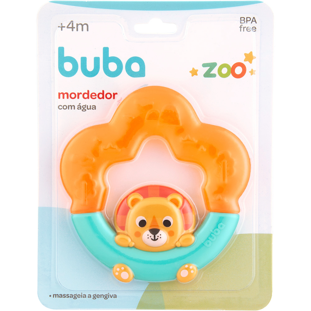 Mordedor Com Água Leão – Buba | Mundo Bambini - Brinquedos & Papelaria