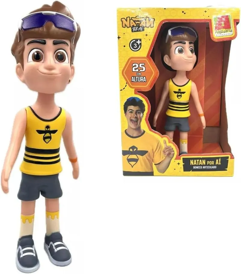 Boneco Vinil - Natan Por Ai - 25 Cm - Algazarra