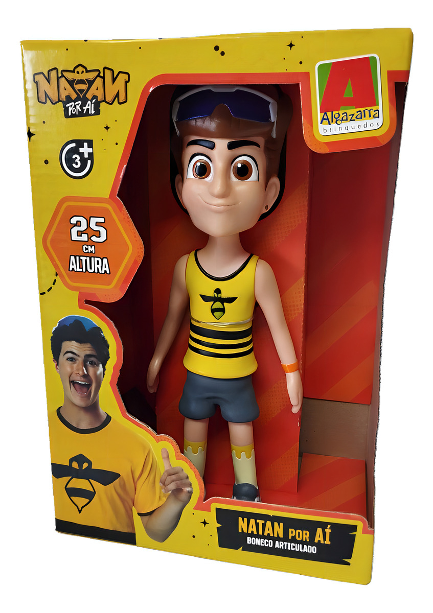 Boneco Vinil - Natan Por Ai - 25 Cm - Algazarra - Imagem 2
