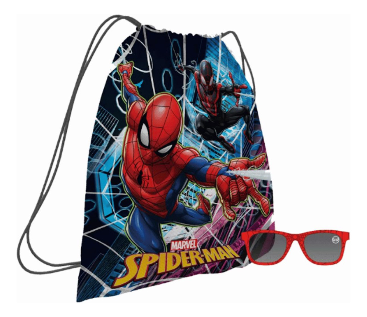 Kit Sacochila E Oculos De Sol Homem Aranha - Toyng - Imagem 3