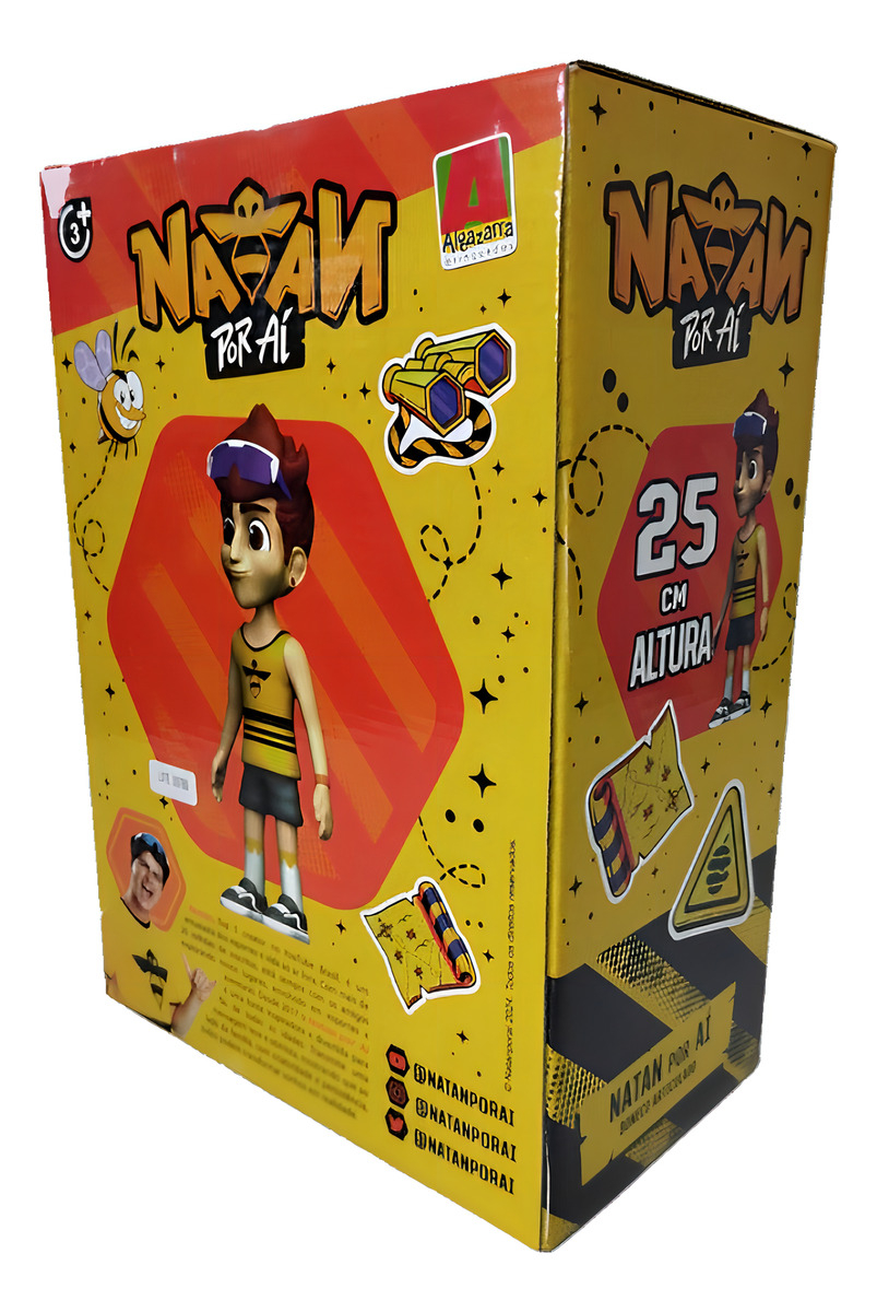 Boneco Vinil - Natan Por Ai - 25 Cm - Algazarra - Imagem 3