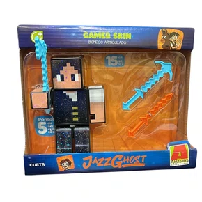 Boneco Minecraft Jazz Ghost Articulado 15 Cm Com 3 Acessórios - Algazarra